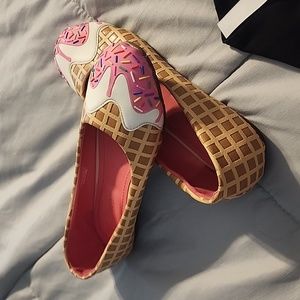 Shoe Bakery Waffle Ice Cream Flats